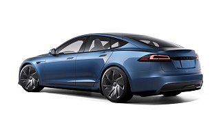 Tesla Model S Long Range голубого цвета 2025 года на 21 колёсах фото 3