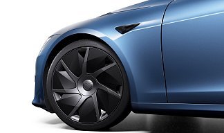 Tesla Model S Long Range голубого цвета 2025 года на 21 колёсах фото 4