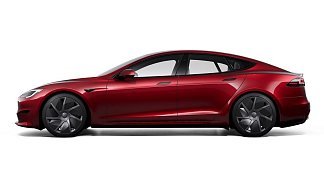 Tesla Model S Long Range красного цвета 2025 года на 21 колёсах фото 2
