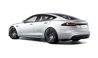 Tesla Model S Long Range белого цвета 2025 года на 21 колёсах фото 3