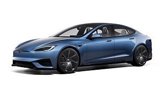 Tesla Model S Plaid голубого цвета 2025 года фото 1