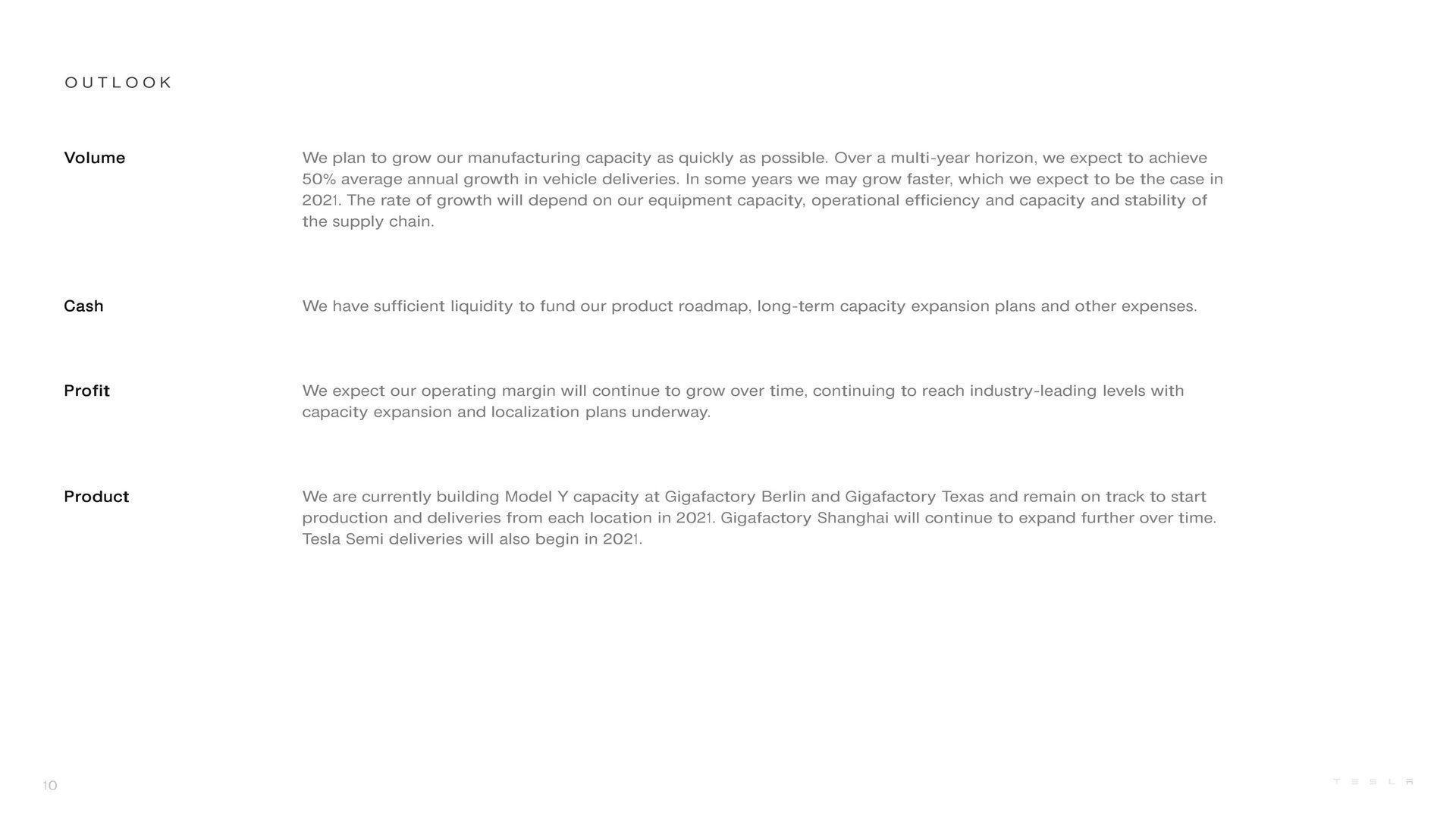 Отчет Tesla Inc. за первый квартал 2021 (10 слайд)