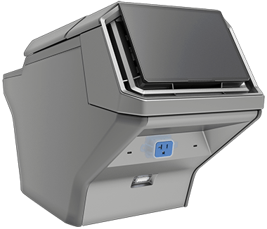 Задняя часть центральной консоли с указанием расположения розетки