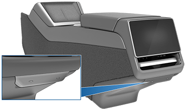 Два USB-порта под задним сенсорным экраном