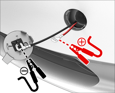 Источник питания подключен к клеммам.