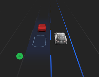 Скриншот конфликта в соседней полосе