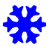 Icon of a blue snowflake.