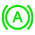 Зеленая буква А в круге