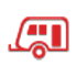 Иконка красного прицепа.