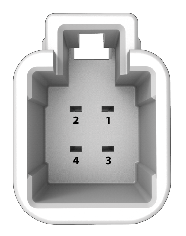 Изображение 4-контактного разъема.