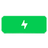 Иконка молнии в зеленом квадрате