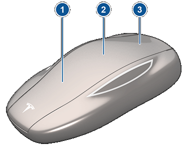 Брелок-ключ Tesla с 3-мя обозначениями