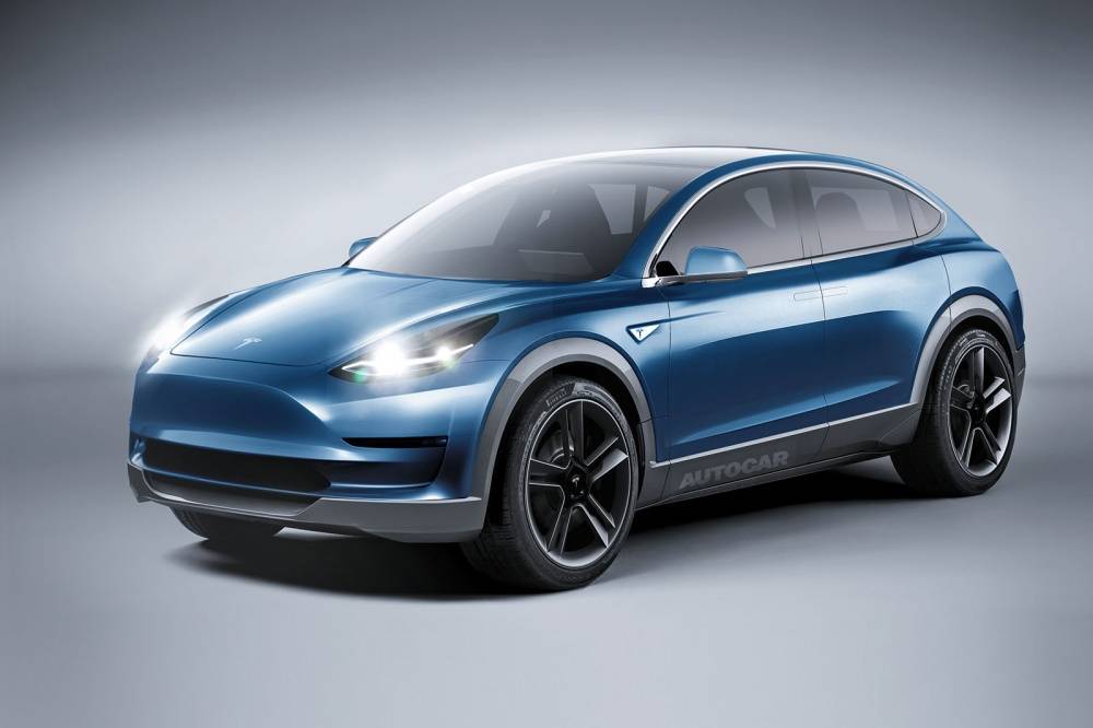 Неофициальный рендер Tesla Model Y от Autocar