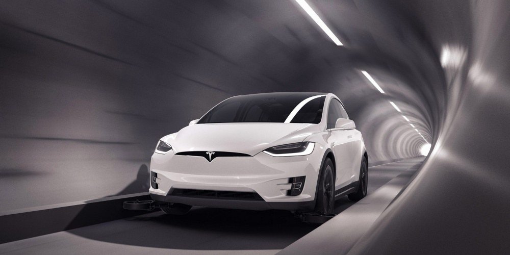 Boring Company открывают первый тоннель с Tesla на выдвижных колесах
