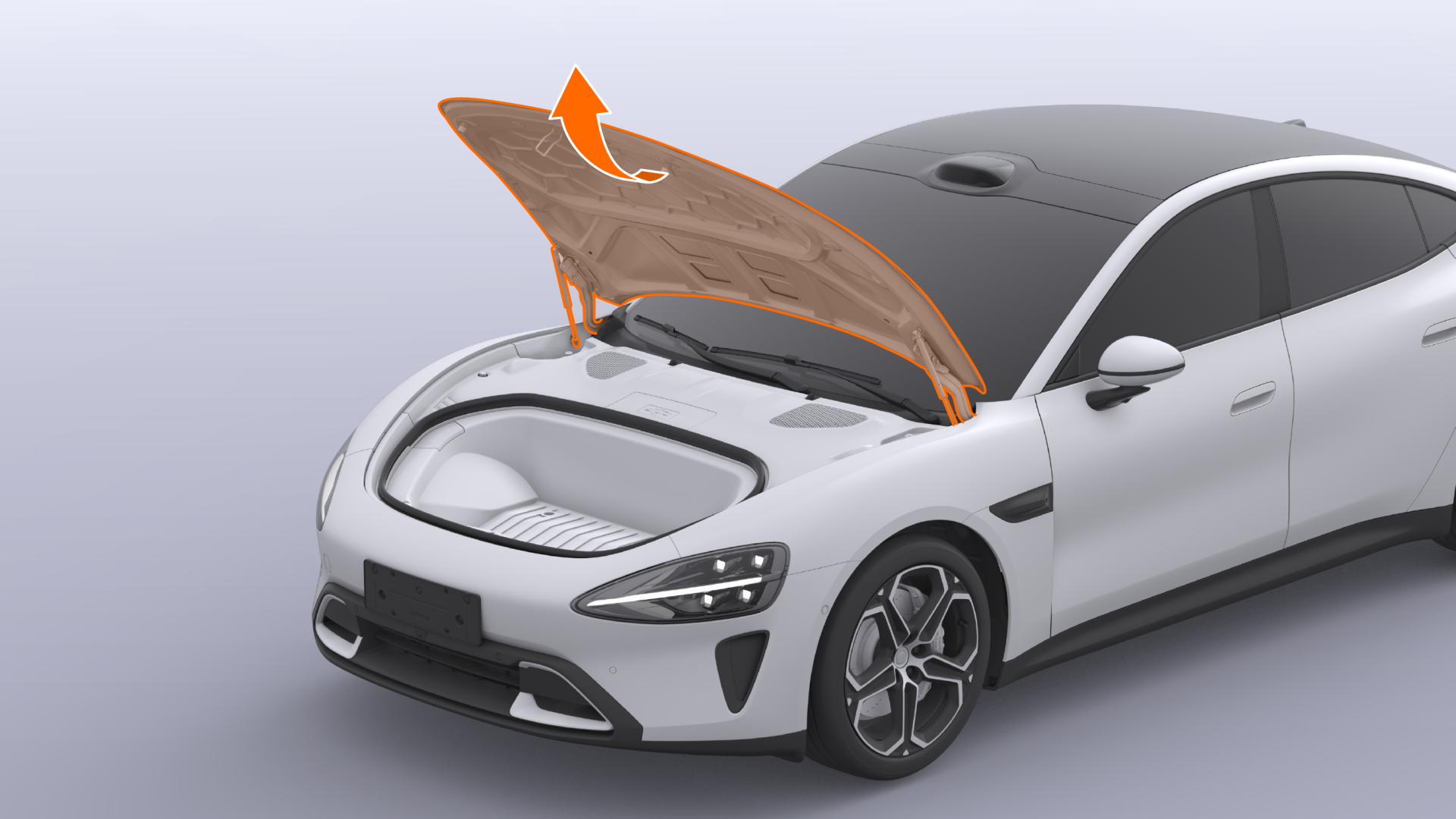 Передний багажник Xiaomi SU7