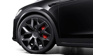 Tesla Model X Plaid черного цвета 2025 года на 22 колёсах фото 4