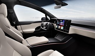 Tesla Model X Plaid черного цвета 2025 года на 22 колёсах фото 5
