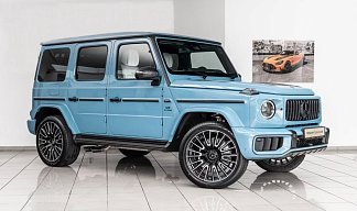 Mercedes-Benz G-Class G 63 AMG® голубого цвета 2026 года на 24 колёсах фото 4