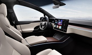 Tesla Model X Long Range голубого цвета 2025 года на 22 колёсах фото 5