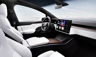 Tesla Model X Long Range красного цвета 2025 года на 22 колёсах фото 5