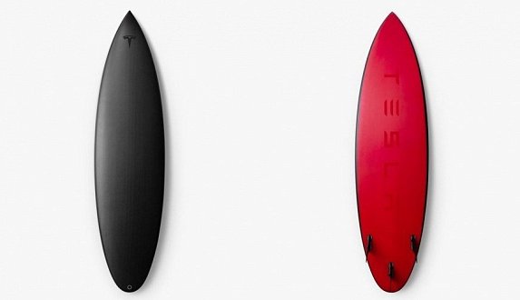 Пост в блоге «Новый фирменный аксессуар Tesla - доска для серфинга — блог Moscow Tesla Club»