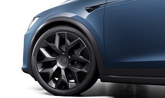 Tesla Model X Long Range голубого цвета 2025 года на 22 колёсах фото 4