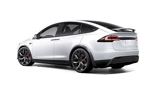 Tesla Model X Plaid белого цвета 2025 года на 22 колёсах фото 3