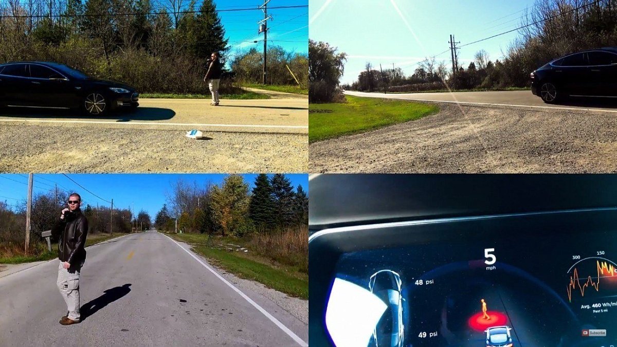 Автопилот Tesla улучшил обнаружение пешеходов и показывает их пиктограммы на дисплее [видео]