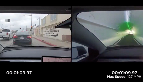 Пост в блоге «Видео Tesla на автопилоте в тоннеле»