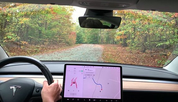 Пост в блоге «Full Self-Driving и гравийная дорога — успех автопилота (видео) | Блог Moscow Tesla Club»